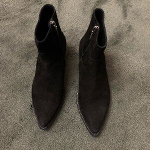 WOMEN’s SAINT LAURENT suede Lukas boots sz 37
